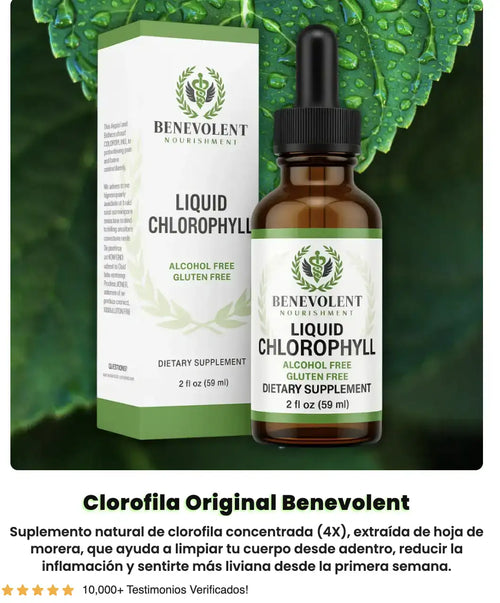 Clorofila Líquida Benevolent - Detox Natural