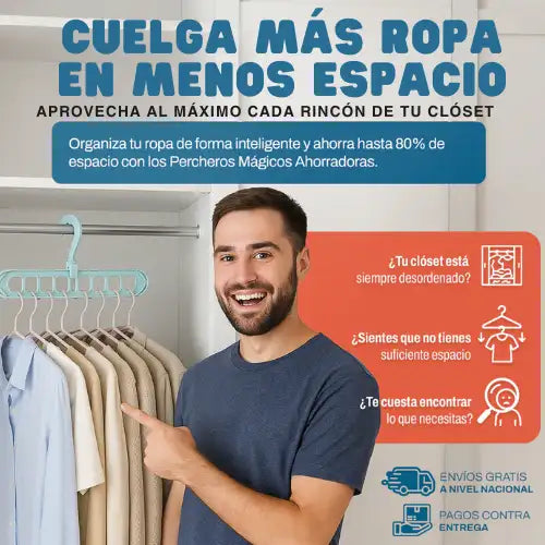 Gancho  Organizador  Giratorio   Mágico   9  en  1  Adiós desorden